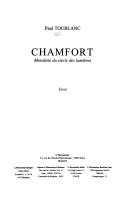 Cover of: Chamfort by Paul Toublanc