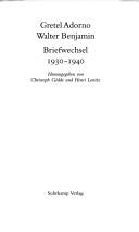 Cover of: Briefwechsel 1930-1940