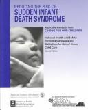 Cover of: Reducing the risk of sudden infant death syndrome (SIDS) | 