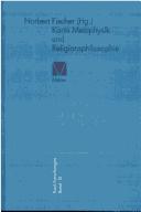 Cover of: Kant-Forschungen, Band 15. Kants Metaphysik und Religionsphilosophie