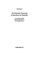 Cover of: Die Holocaust-Forschung im Sperrfeuer der Flakhelfer by Fred Kautz