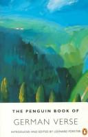 Cover of: German Verse, The Penguin Book of (Poets) by Leonard Forster