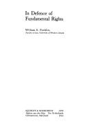 Cover of: In defense of fundamental rights by William E. Conklin