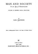 Cover of: Man and society in an age of reconstruction by Karl Mannheim