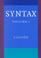 Cover of: Syntax