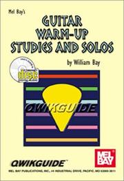 Cover of: Mel Bay's Guitar Warm-Up Studies and Solos Book/ CD set