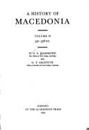 Cover of: A History of Macedonia: Volume II: 550-336 B.C.