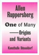 Cover of: Allen Ruppersberg by Allen Ruppersberg, Allen Ruppersberg