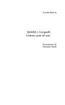 Cover of: Qohélet e Leopardi: l'infinita vanità del tutto