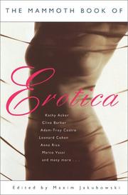 Cover of: The Mammoth Book of Erotica (The Mammoth Book Series)