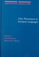 Cover of: Clitic phenomena in European languages