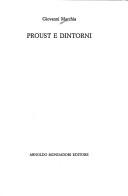 Cover of: Proust e dintorni
