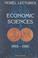 Cover of: Economic Sciences, 1969-1980