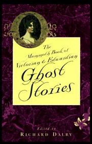 Cover of: The mammoth book of Victorian and Edwardian ghost stories