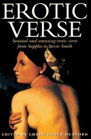 Cover of: Erotic verse