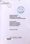 Cover of: European Agreement Relating to Persons Participating in Proceedings of the European Court of Human Rights (Texts of Council of Europe Treaties)