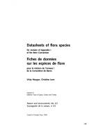Datasheets of flora species for revision of appendix I of the Bern Convention = by Vicky Morgan, Christine Leon