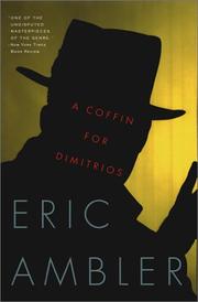A Coffin for Dimitrios by Eric Ambler, Mark Mazower