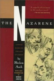 Cover of: The Nazarene: A Novel Based on the Life of Christ