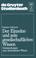 Cover of: Der Einzelne und sein gesellschaftliches Wissen