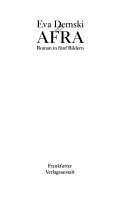 Cover of: Afra: Roman in fünf Bildern