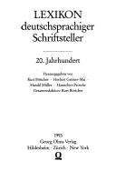 Cover of: Lexikon deutschsprachiger Schriftsteller: 20. Jahrhundert