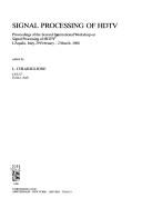 Cover of: Signal Processing of Hdtv by L. Chiariglione, L. Chiariglione