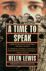 A time to speak by Helen Lewis