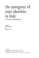 Cover of: The Emergence of state identities in Italy in the first millennium BC by edited by Edward Herring & Kathryn Lomas.