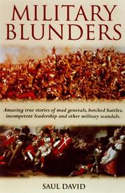 Military blunders by Saul David