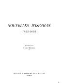 Cover of: Nouvelles d'Ispahan by publiës par Anne Kroell.