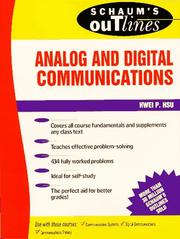Cover of: Schaum's outline of theory and problems of analog and digital communications by Hwei P. Hsu