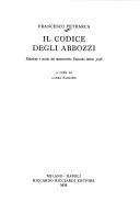 Cover of: Il Codice degli abbozzi: edizione e storia del manoscritto Vaticano latino 3196