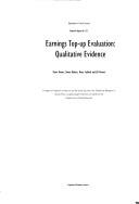 Cover of: Earnings Top-up evaluation: qualitative evidence