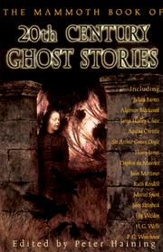Cover of: The mammoth book of twentieth-century ghost stories