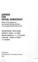 Cover of: Agenda for Social Democracy (Hobart Paperback,) by Arthur Seldon, Arthur Seldon