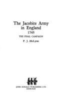 Cover of: Jacobite army in England, 1745: the final campaign