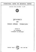 Cover of: Dynamics of high-speed vehicles by edited by W.O. Schiehlen.