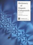 Cover of: Dictionary of organic compounds.