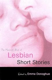 The mammoth book of lesbian short stories by Emma Donoghue