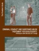 Cover of: Criminal conduct & substance abuse treatment by Kenneth W. Wanberg