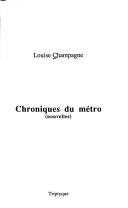 Cover of: Chroniques du métro: nouvelles