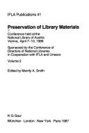 Cover of: Preservation of Library Materials (IFLA Publications) by Merrily A. Smith, Merrily A. Smith