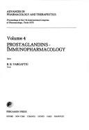 Cover of: Prostaglandins-immunopharmacology by International Congress of Pharmacology (7th 1978 Paris, France)