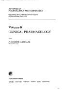 Cover of: Pharmacology (Advances in pharmacology and therapeutics) by P. Duchene-Marullaz