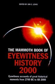 Cover of: The Mammoth Book of Eyewitness History to 2000