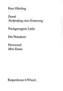 Cover of: Autobiographische Romane