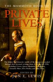 Cover of: The Mammoth Book of Private Lives