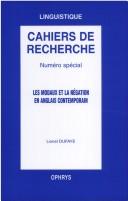 Cover of: modaux et la négation en anglais contemporain.