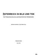 Cover of: Österreich in Bild und Ton: die Filmwochenschau des austrofaschistischen Ständestaates